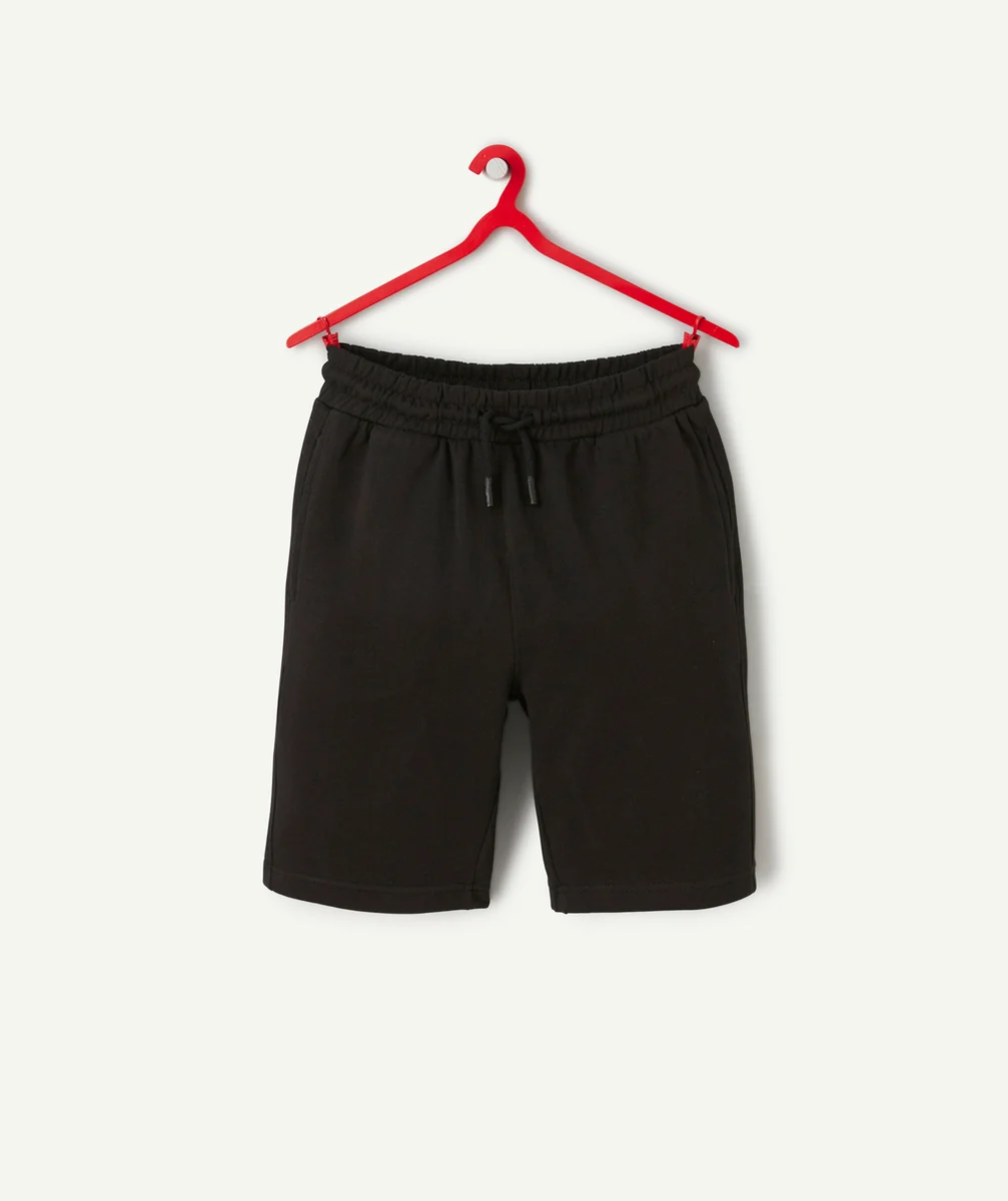 bermuda garçon en coton bio noir