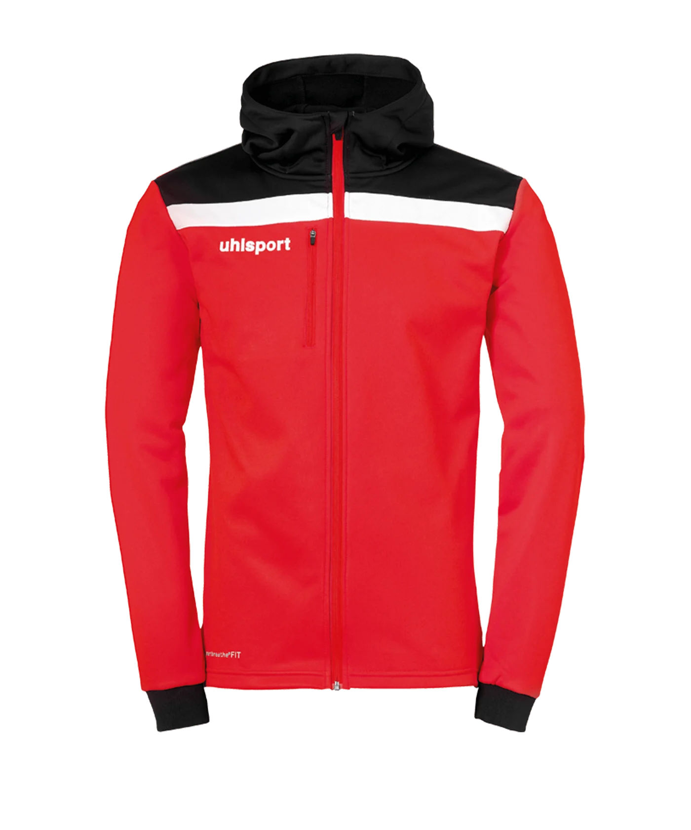 uhlsport Offense 23 Kapuzenjacke Rot Schwarz F04