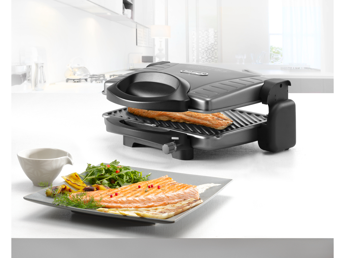GRELHADOR DE PLACAS DELONGHI CG298.BK CINZENTO 1800W