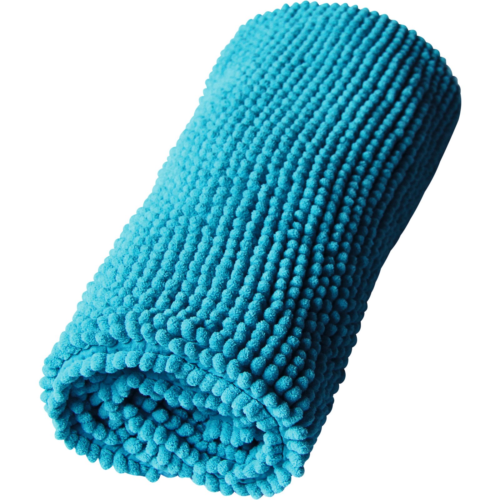 Badteppich Chenille blau