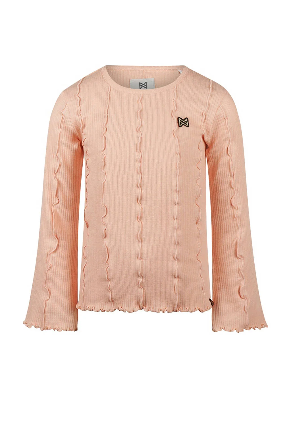 Koko Noko longsleeve oranje rib gebreid