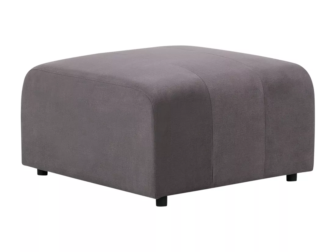 Canapé 2 places modulable avec ottoman en velours gris foncé FALSTERBO