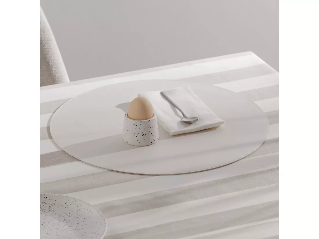 Set de Table Décoratif Mogen Écru 38 cm