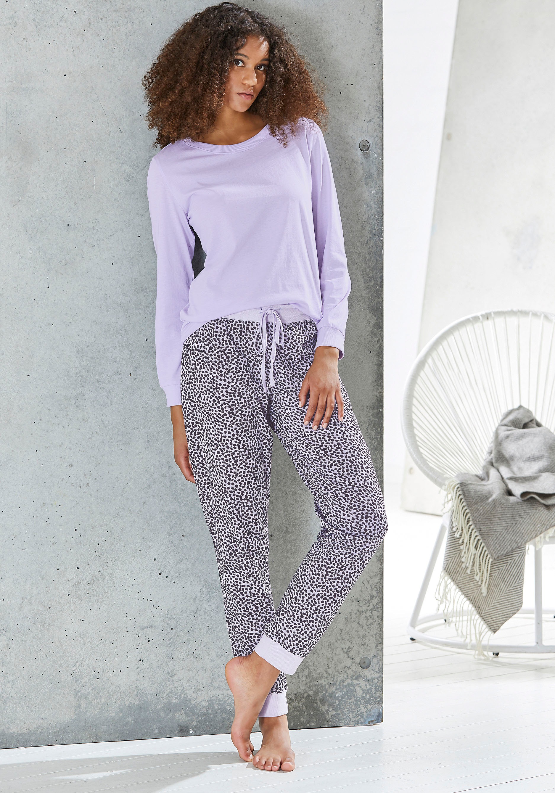 Vivance Dreams Schlafhose  mit Allover-Druck