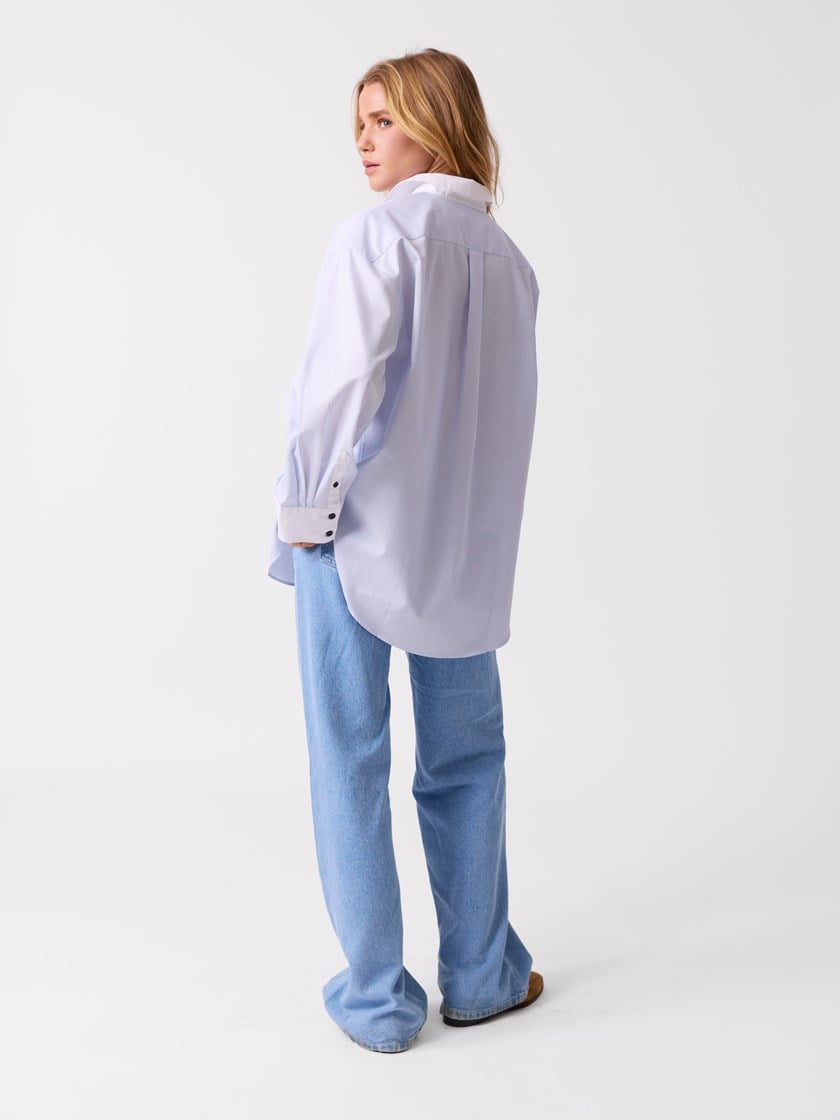 Lulu skjorte Chambray Blue