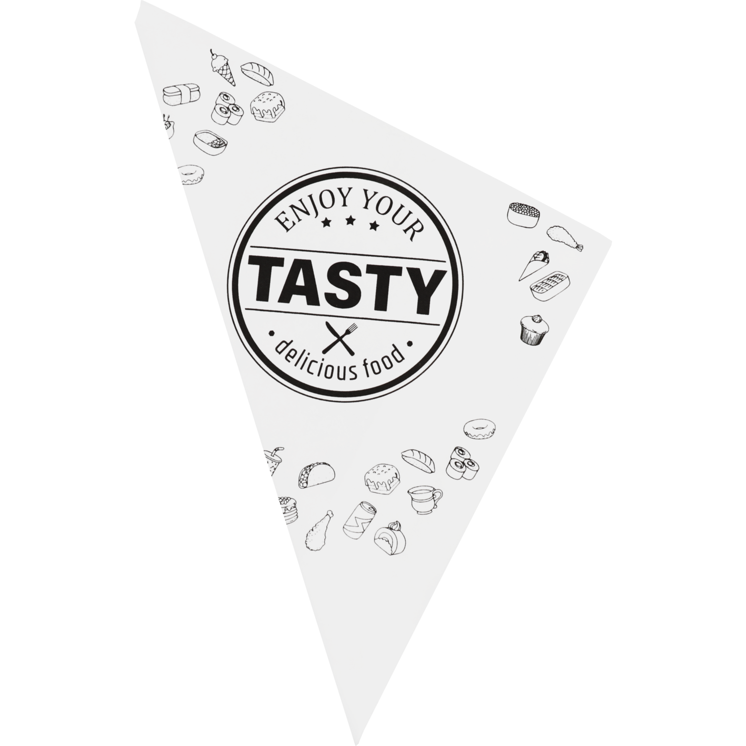 Puntzak, 180x170mm, K17, TASTY, ersatzpapier, wit