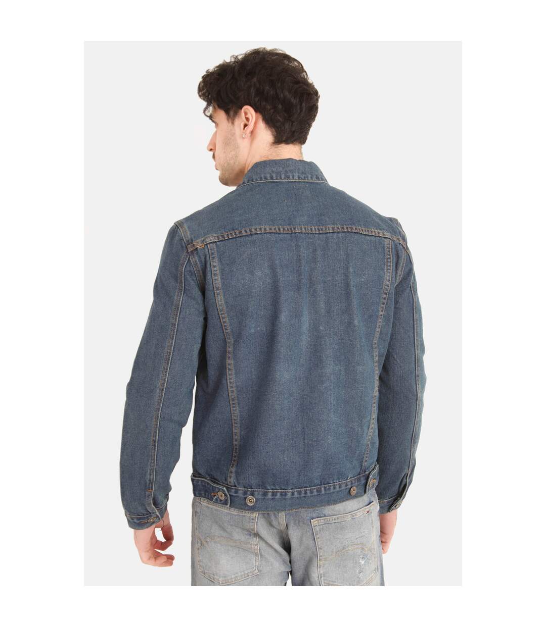 Duke - Veste denim grande taille WESTERN - Homme (Bleu) - UTDC127