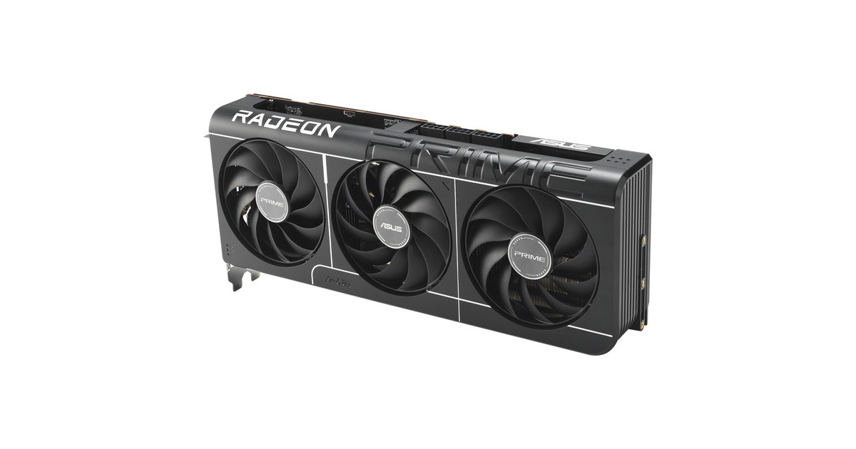 ASUSPRIME Radeon RX 9070 XT OC grafische kaart  (Grijs, 3x DisplayPort, 1x HDMI, RDNA4)