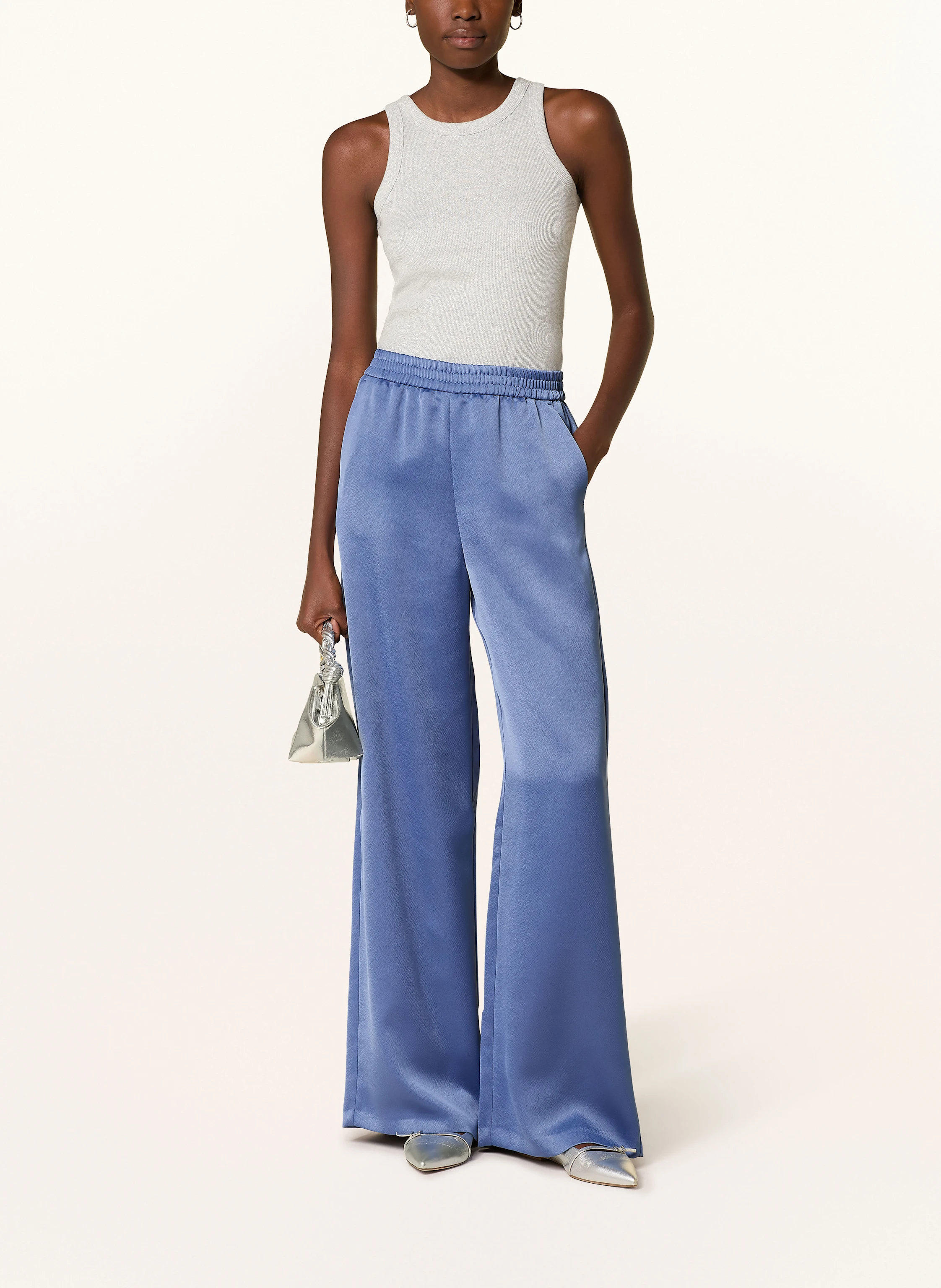 MAX & Co. Marlenehose aus Satin