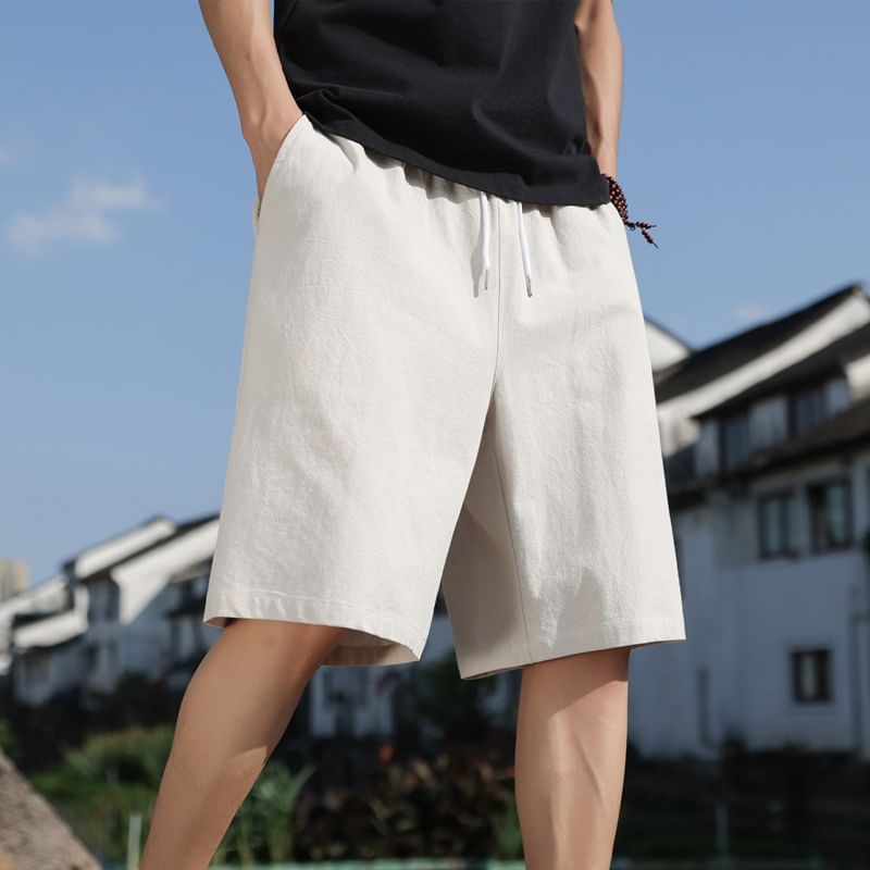 Wolfkane - Effen shorts met trekkoordtaille