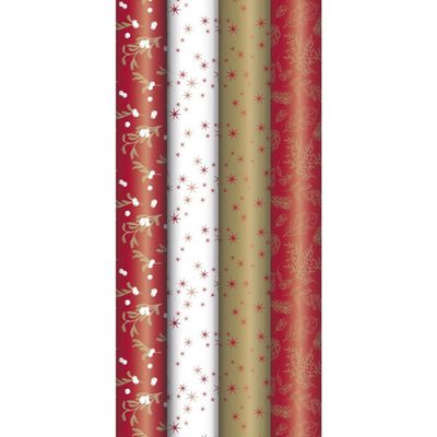 Clairefontaine Excellia Christmas - Papier cadeau - 70 cm x 2 m - pomme d'amour - différents modèles disponible