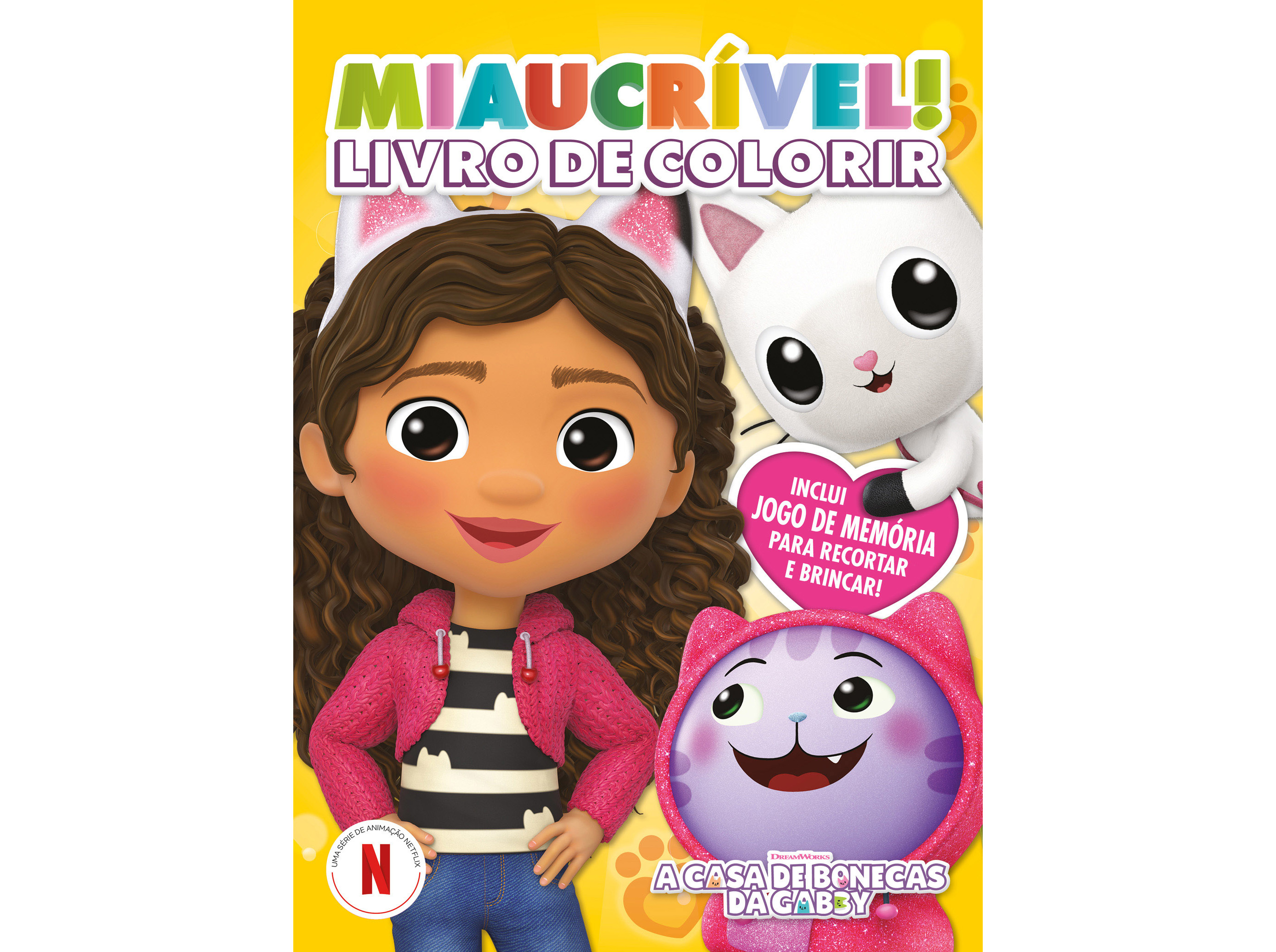 LIVRO A CASA DE BONECAS DA GABBY - MIAUCRÍVEL! LIVRO DE COLORIR