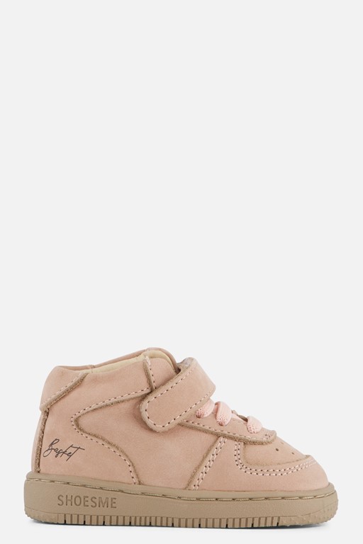 Shoesme Babyschoenen Veterboots roze Leer