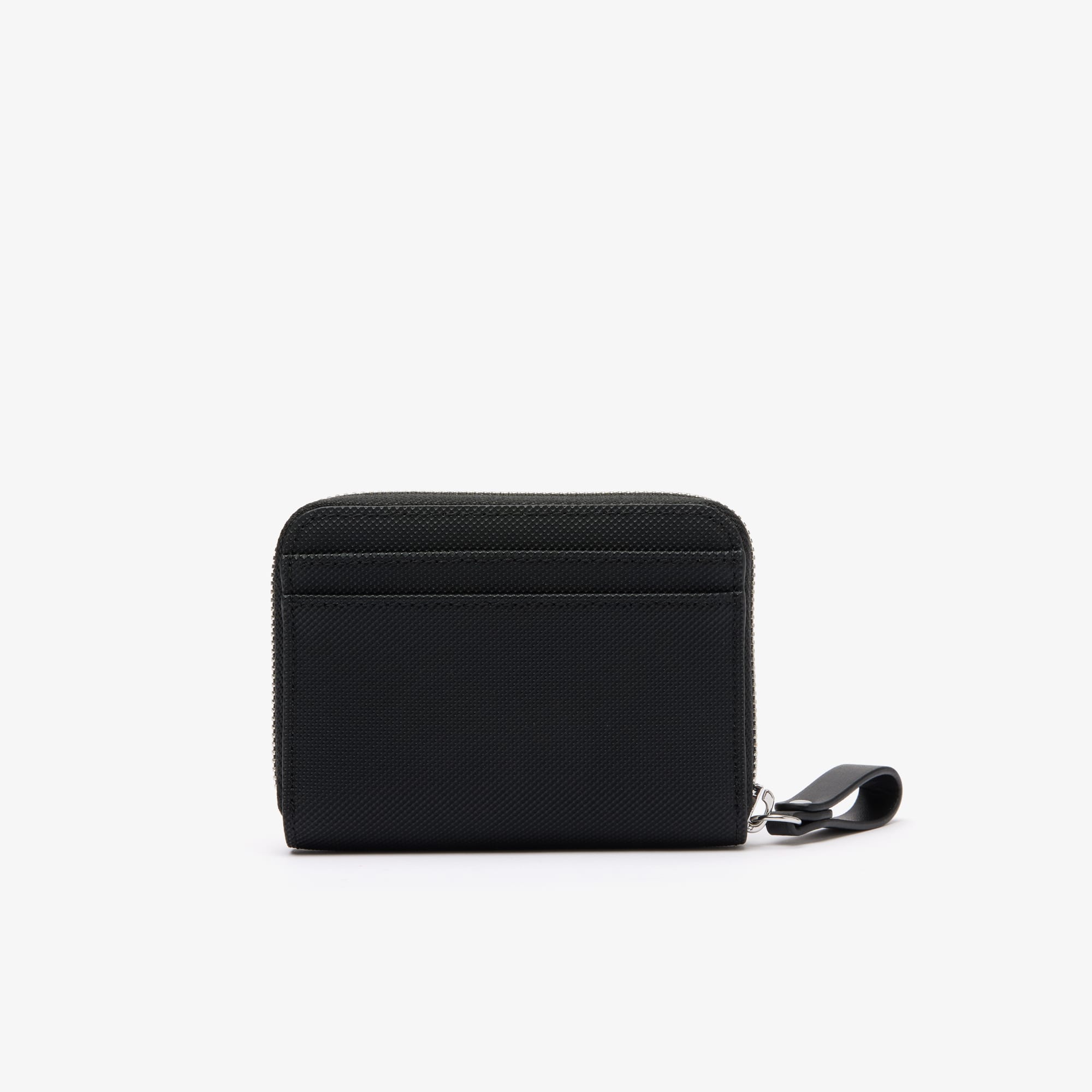Porte-monnaie zip Daily Lifestyle en toile enduite Portefeuilles & Petite Maroquinerie - Noir - Lacoste - Femme