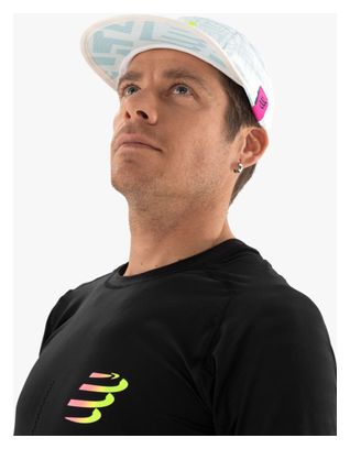 Casquette Compressport 5 Panel Light Cap Blanc/Gris/Jaune