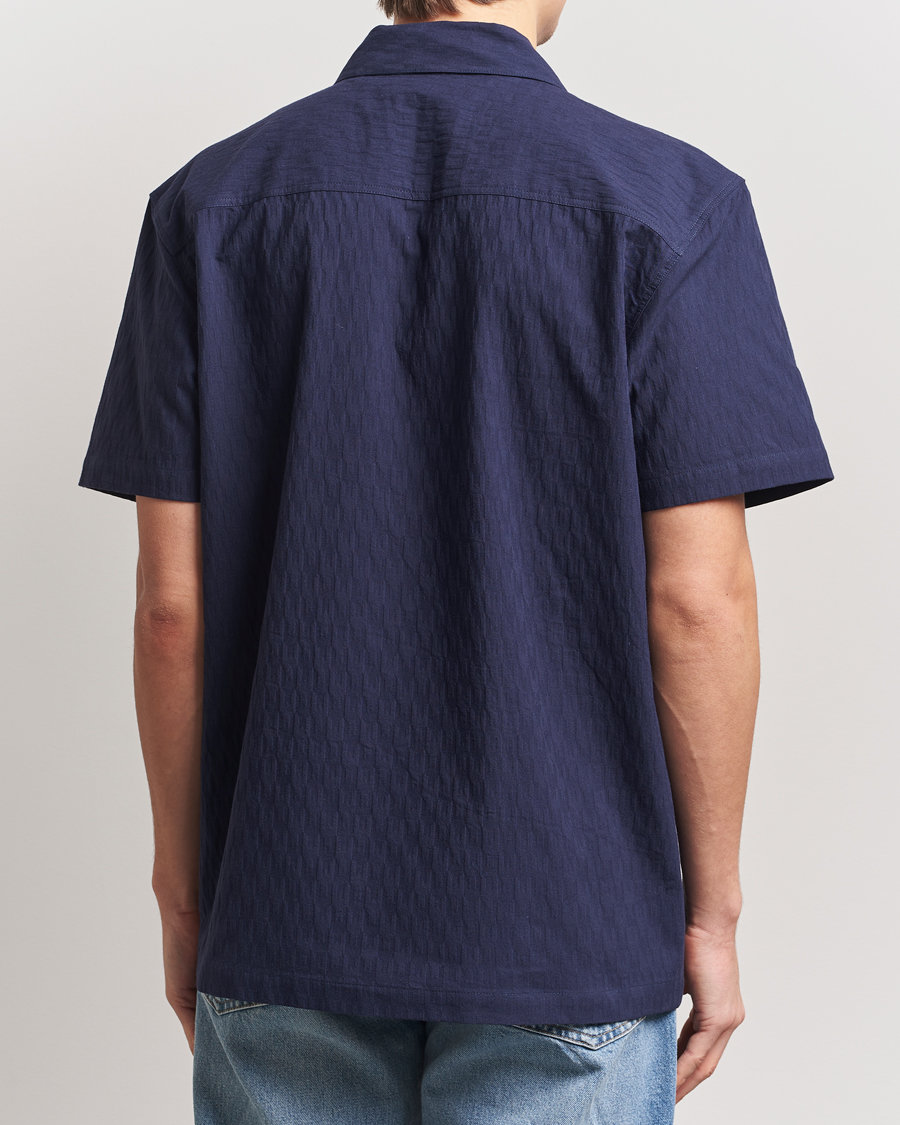 Palmes Garden Short Sleeve Shirt Navy