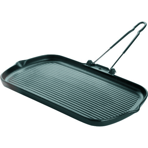 Grill rectangulaire fonte émaillée L 37,5 x l 22,5 cm