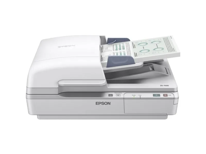 Epson WorkForce DS-7500 - Dokumentscanner - Duplex - A4 - 1200 dpi x 1200 dpi - op til 40 ppm (mono) / op til 40 ppm (farve) - ADF (100 ark) - op til 4000 scanninger pr. dag - USB 2.0
