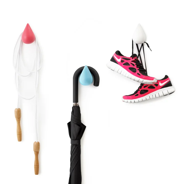 Normann Copenhagen - Dropit Wandhaken - gross, natur (2er Set)