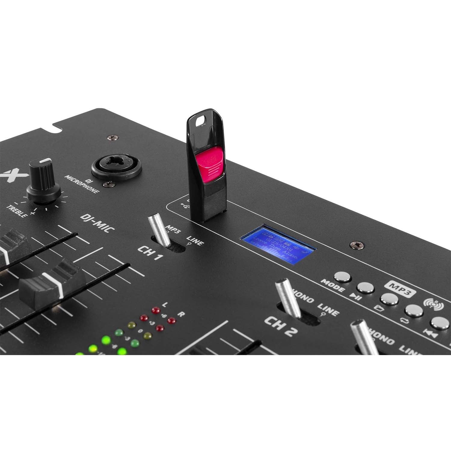 Vonyx STM2500 5-kanaals mixer met USB en Bluetooth