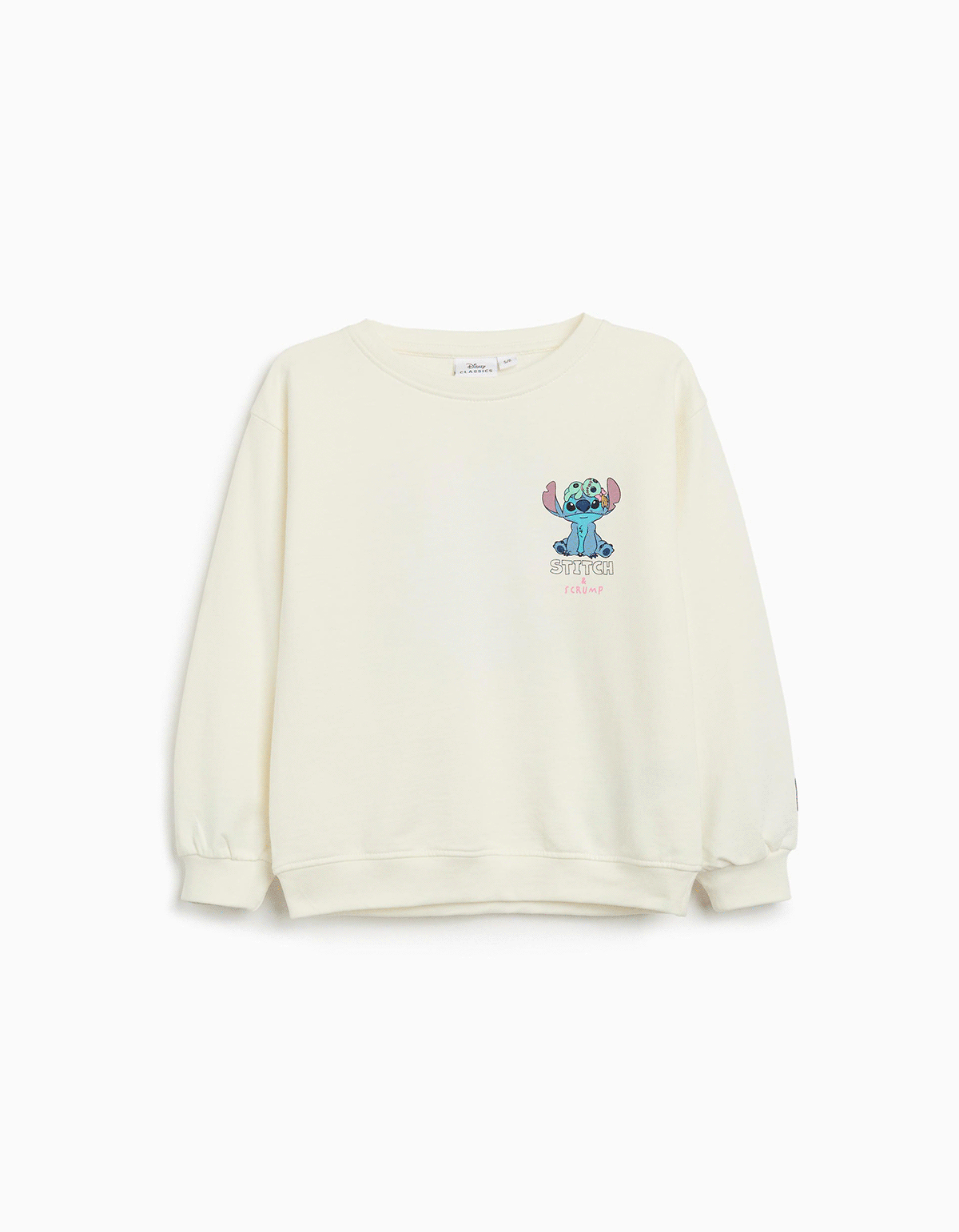 Sweatshirt de Felpa 'Stitch', Menina, Branco