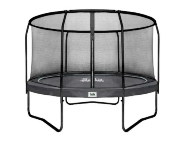 Salta 551-17 PBE, Trampolin, Rund, 100 kg, Safety net, Sort
