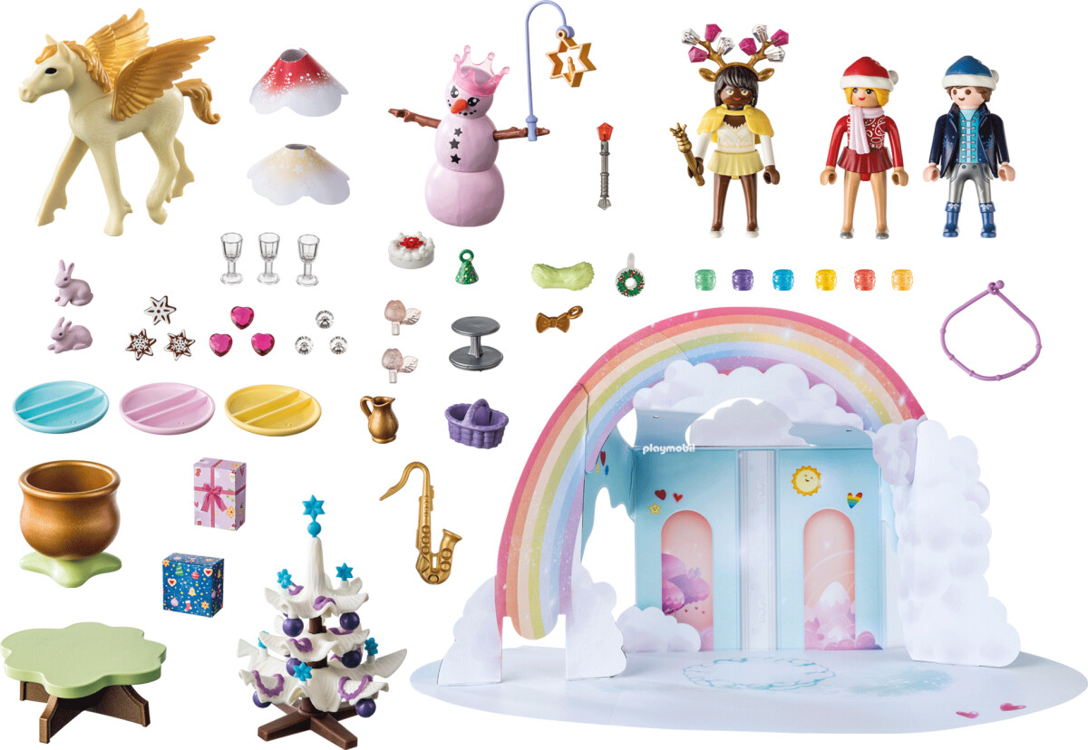 Playmobil - Julekalender - Julefest Under Regnbuen - 71348