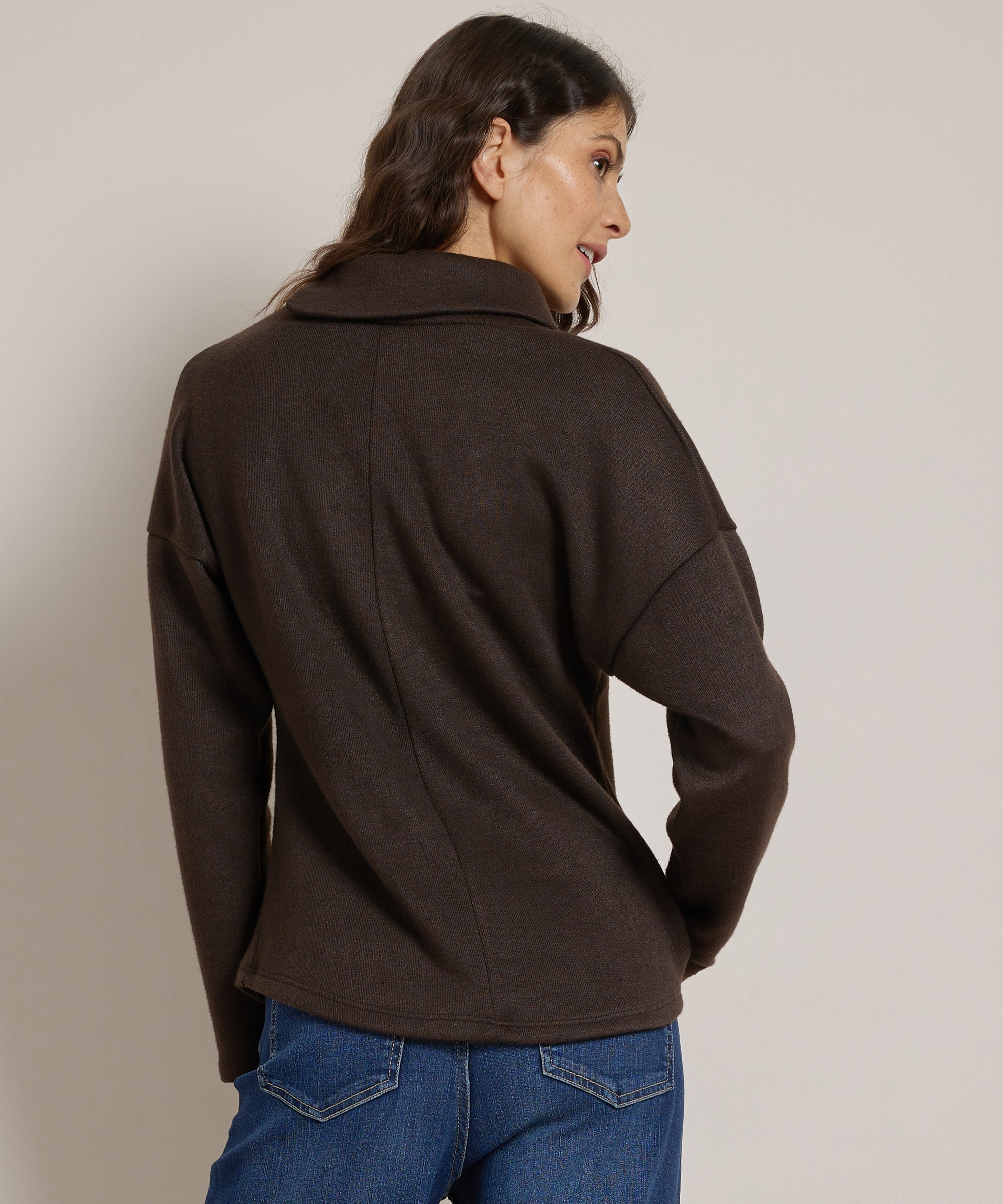 top met trendy kraag