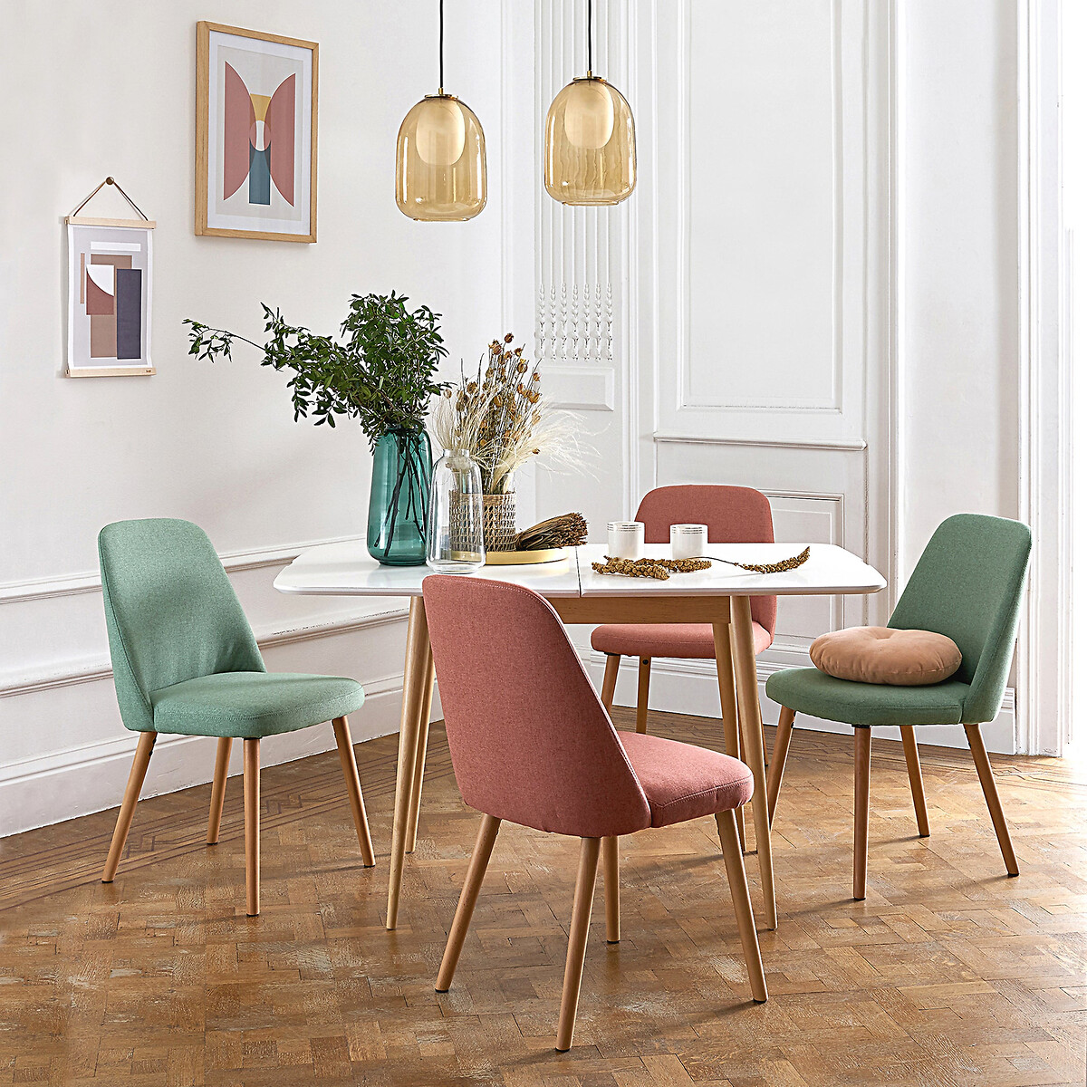 LA REDOUTE INTERIEURS<br>Luminária pendente em latão e vidro âmbar Ø20 cm, Bumble