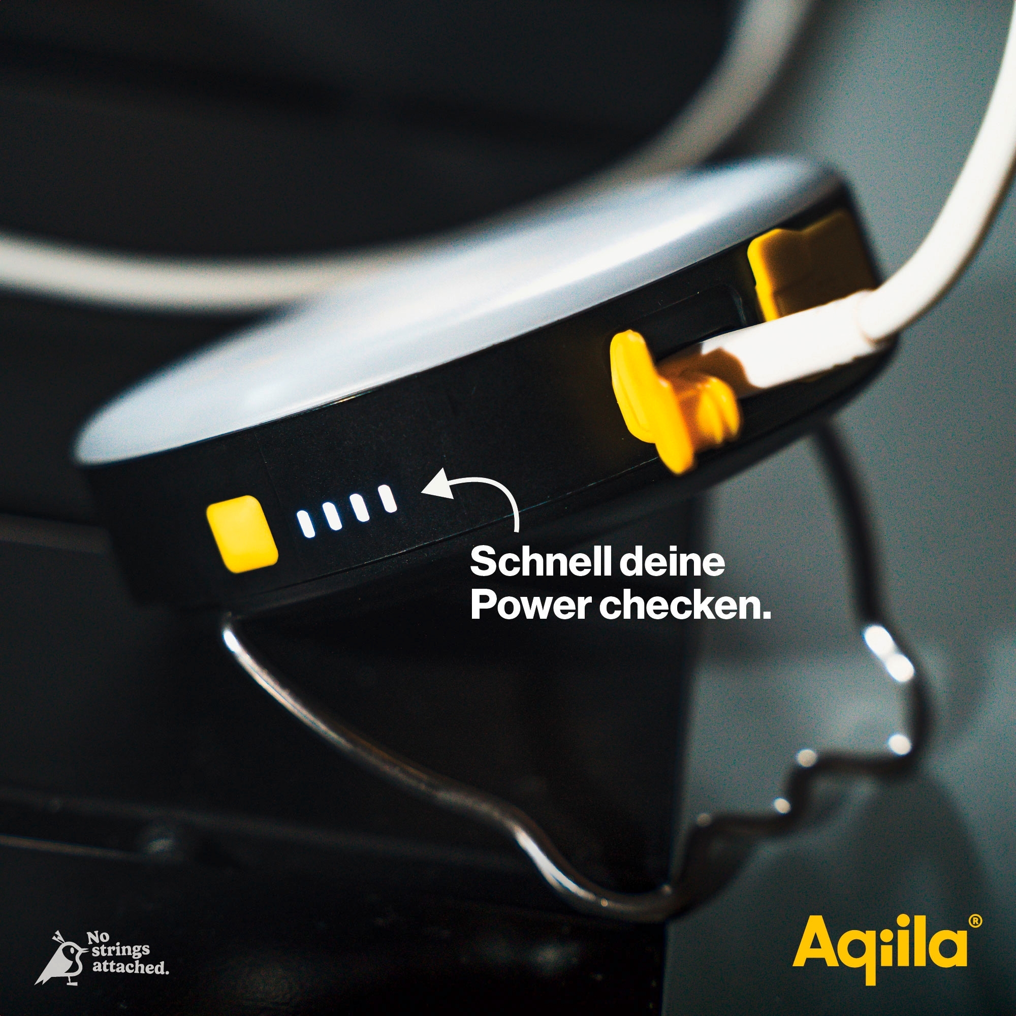 Aqiila Lightbird BL10 Powerbank Lampe 20 W schwarz 10000 mAh