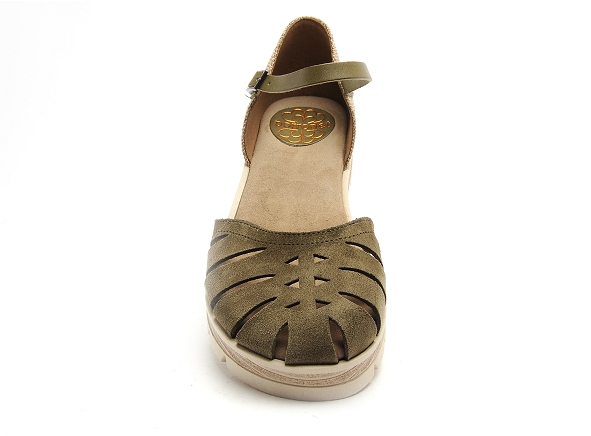 Porronet nu pieds plats femme f12860 kaki