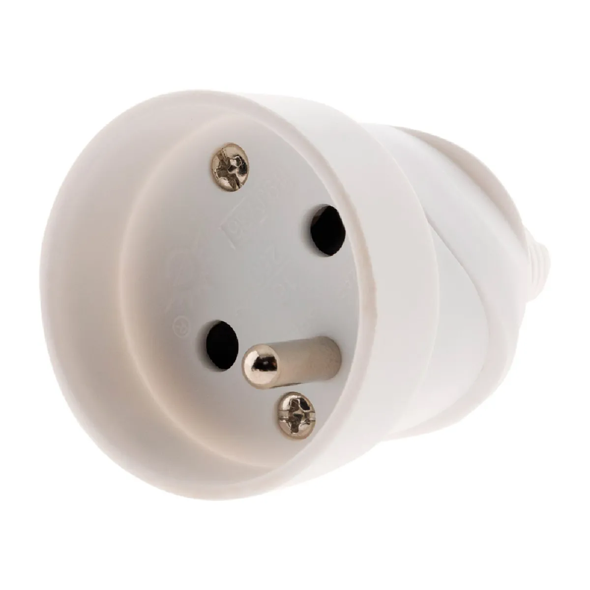 Zenitech Fiche femelle 16A 2P+T - Lot de 10 - Blanc