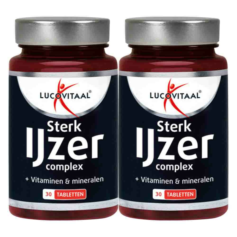 2x Lucovitaal Sterk IJzer Complex 30 tabletten