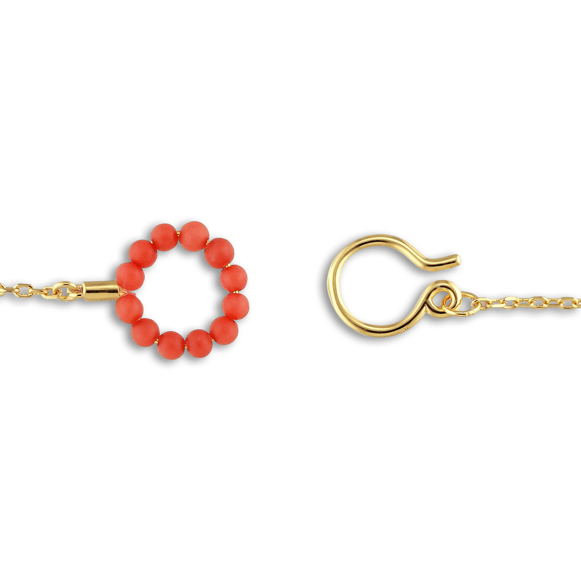 Jane Kønig  Bermuda Coral Lock halskæde - guld