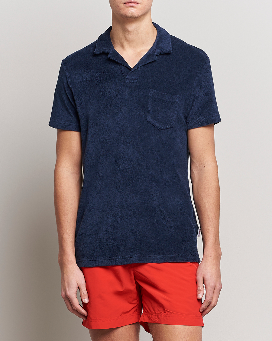 Orlebar Brown Terry Polo Navy