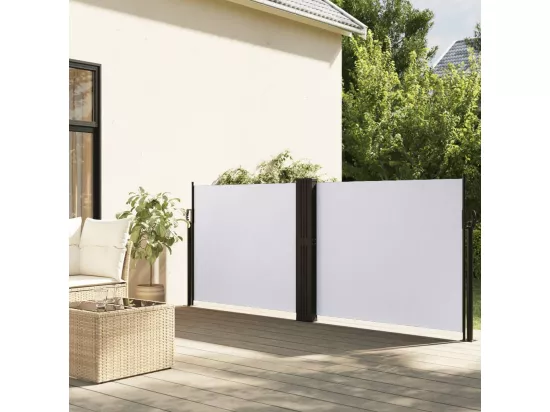 Auvent latéral rétractable blanc 120x1000 cm