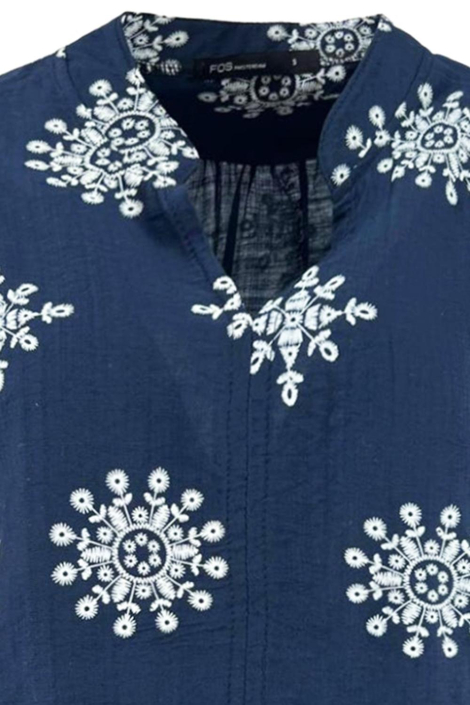 FOS Amsterdam blauwe dames blouse