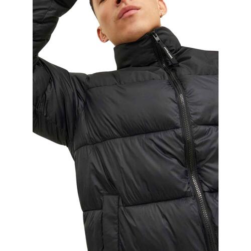 Jack & Jones - JJETOBY PUFFER HOOD SN Negro