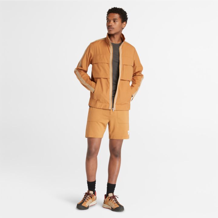 Shorts Timberland x Icebreaker Merino Terry Chino para homem, na cor amarela.