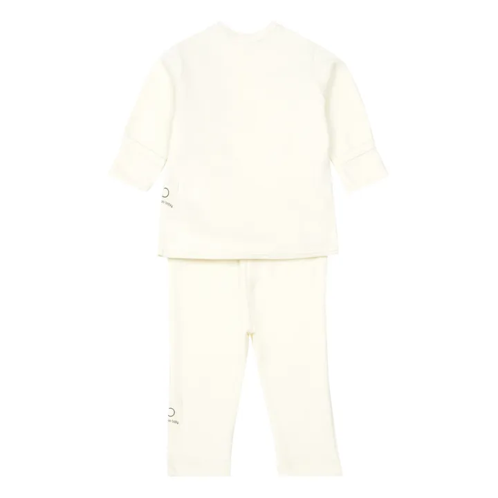 Bamboo Baby Ensemble Kimono et Legging Coton Bio | Ecru