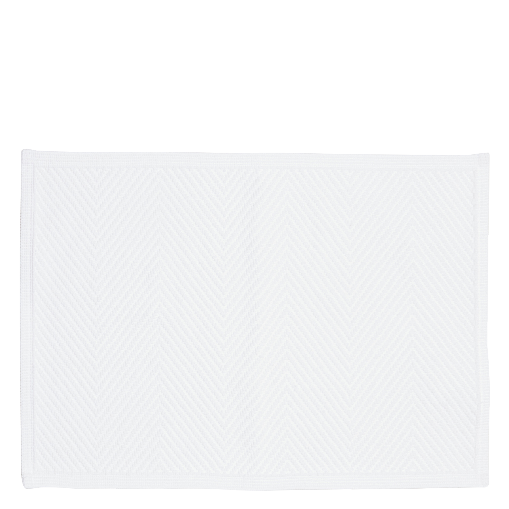 Tapis de bain en coton | Blanc