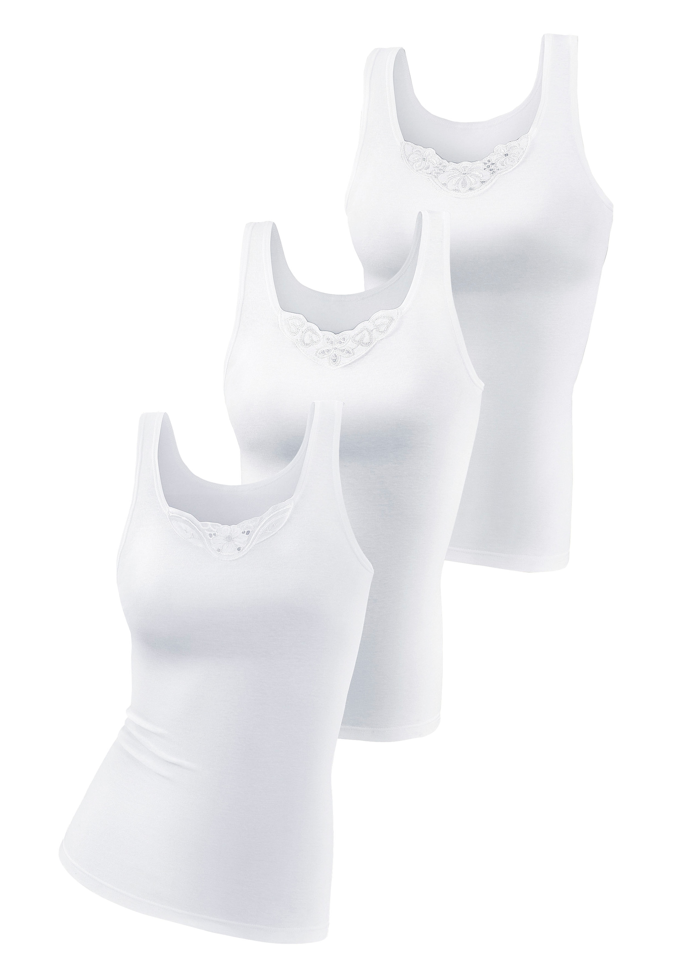 petite fleur Unterhemd , aus reiner Baumwolle, Tanktop, Unterziehshirt
