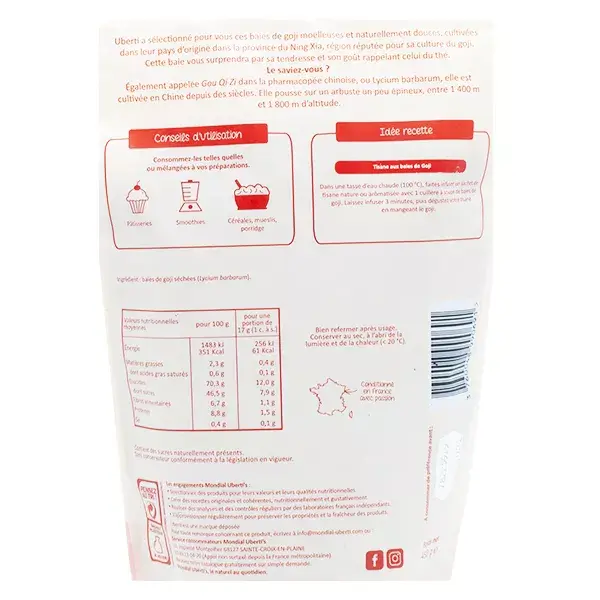 Uberti Goji Berries 450g