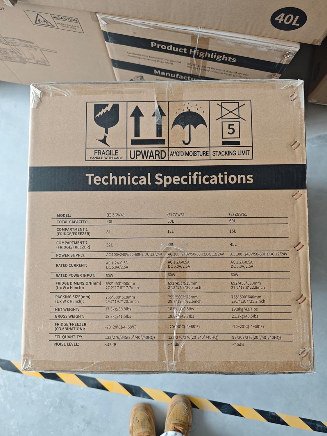Alpicool 40L Kompressor Kühlbox Dual Zone, Kühlschrank für Auto Mit APP-Steuerung, Kühlbox 12V 230V Kompressor für Auto, Camping, Fahrten, Angeln, Lkw, Reisemobil, Boot, -20℃-20℃