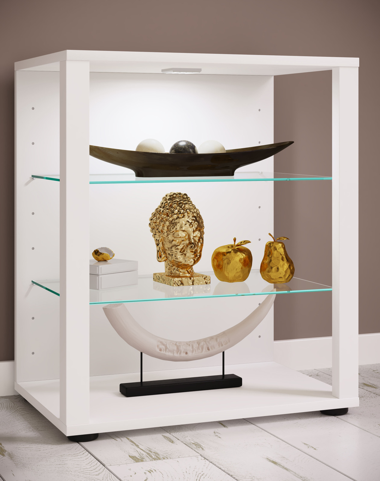 Vitrine GLASOL S - weiß - 52x60 cm
