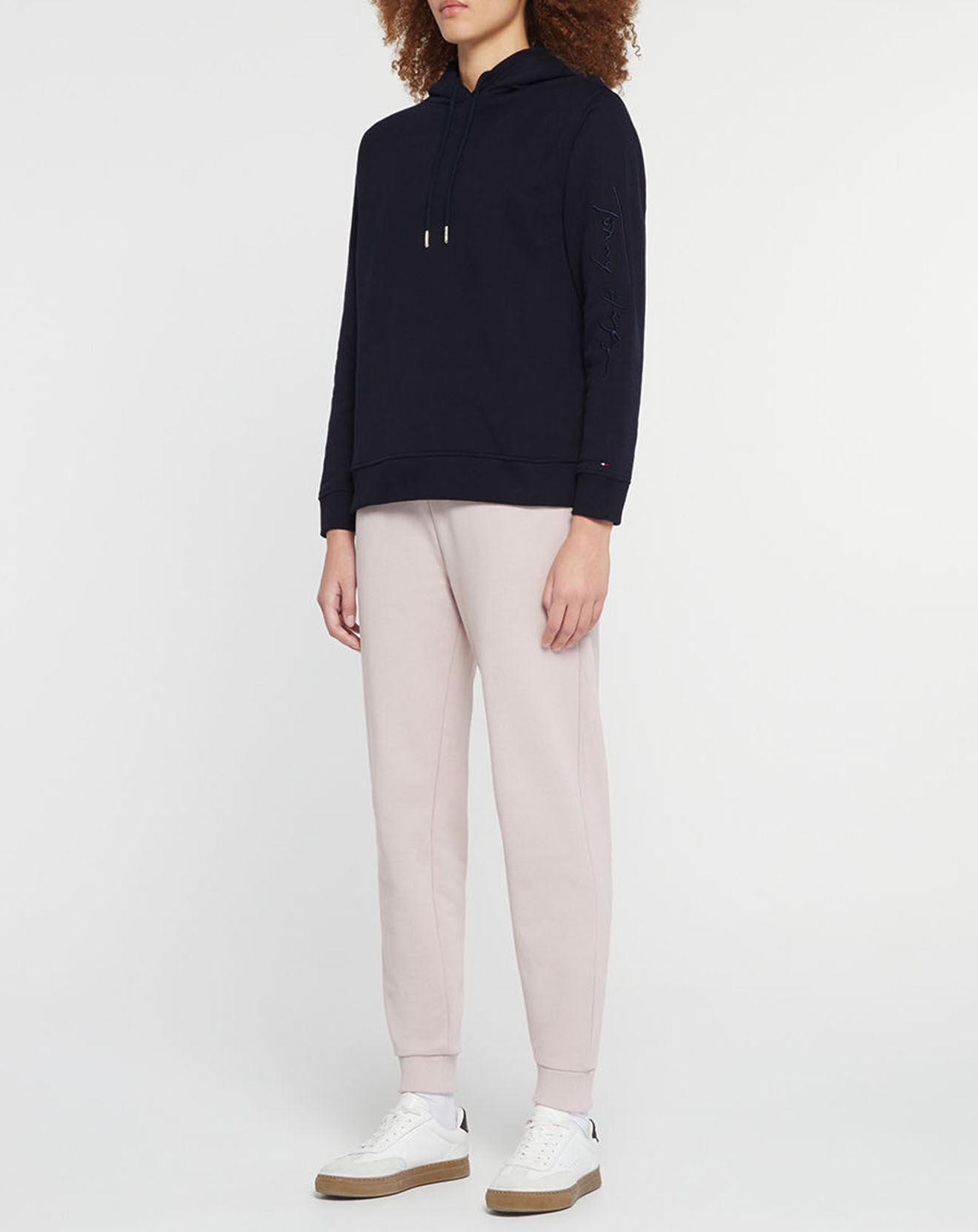 Tommy Hilfiger Sweat 100% Coton Bio Script bleu marine