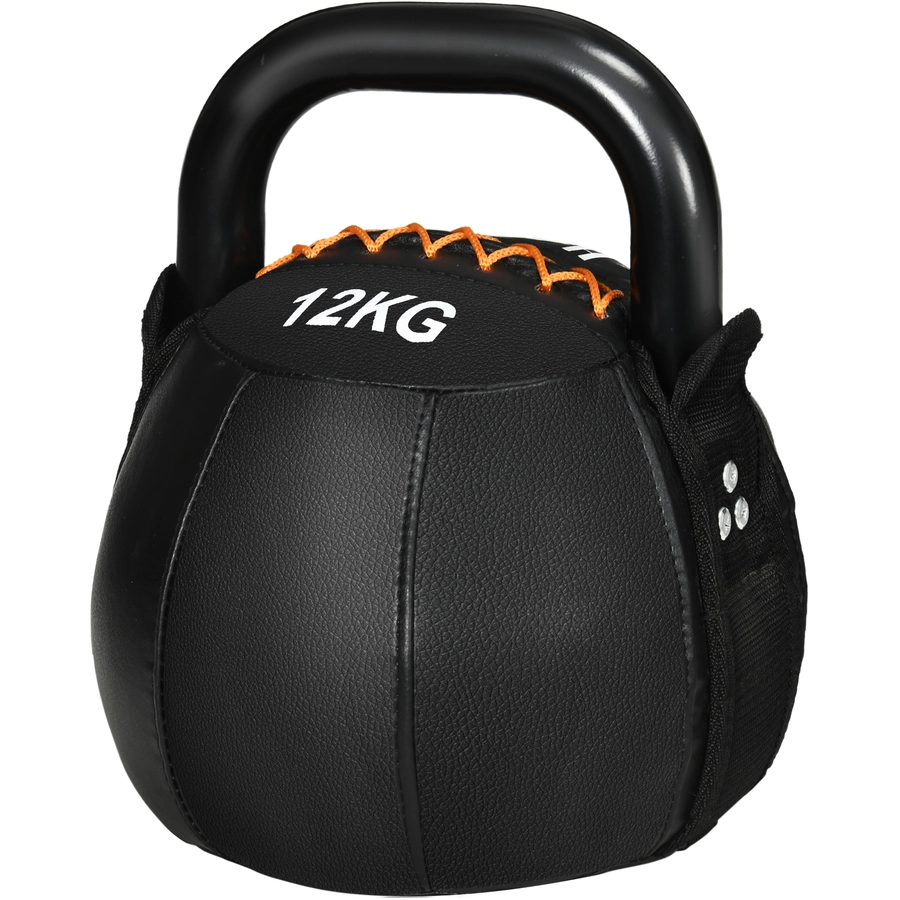 HOMCOM Kettlebell mit Griff schwarz