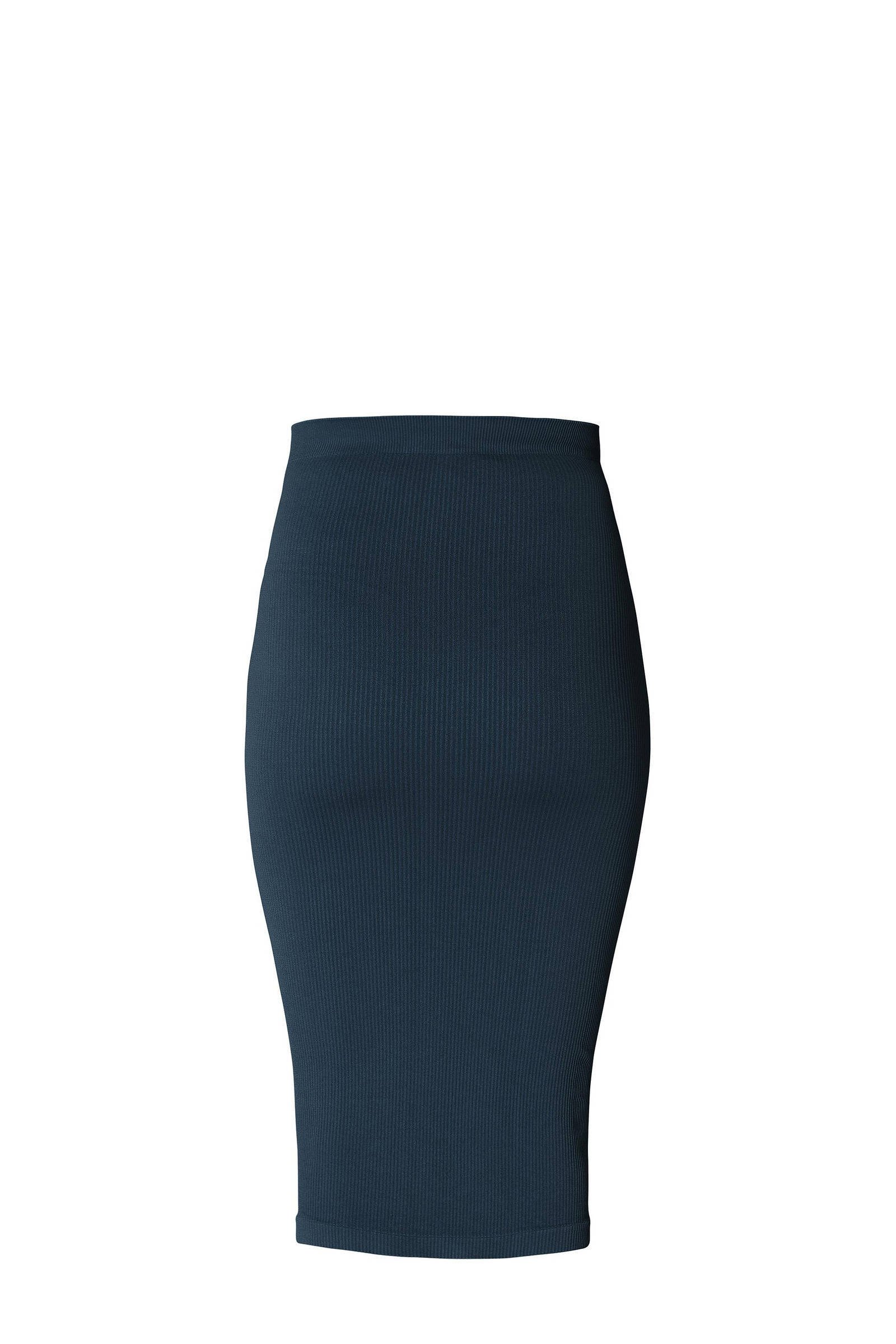 Noppies ribgebreide zwangerschapsrok Ema donkerblauw