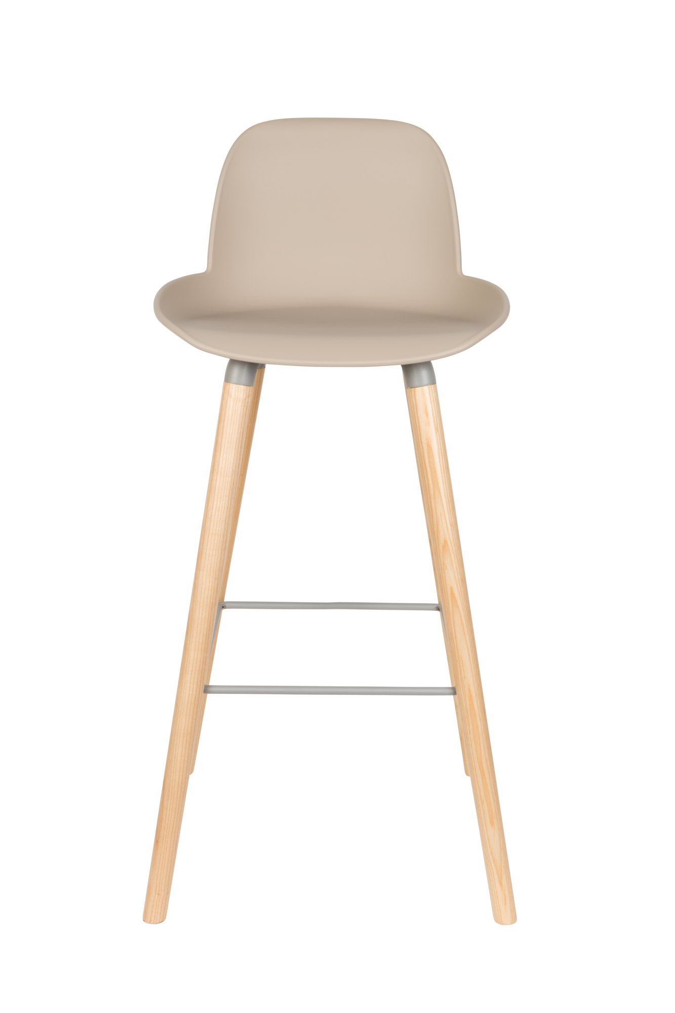 Barkruk Albert Kuip (zithoogte 75 cm) Taupe - set van 2