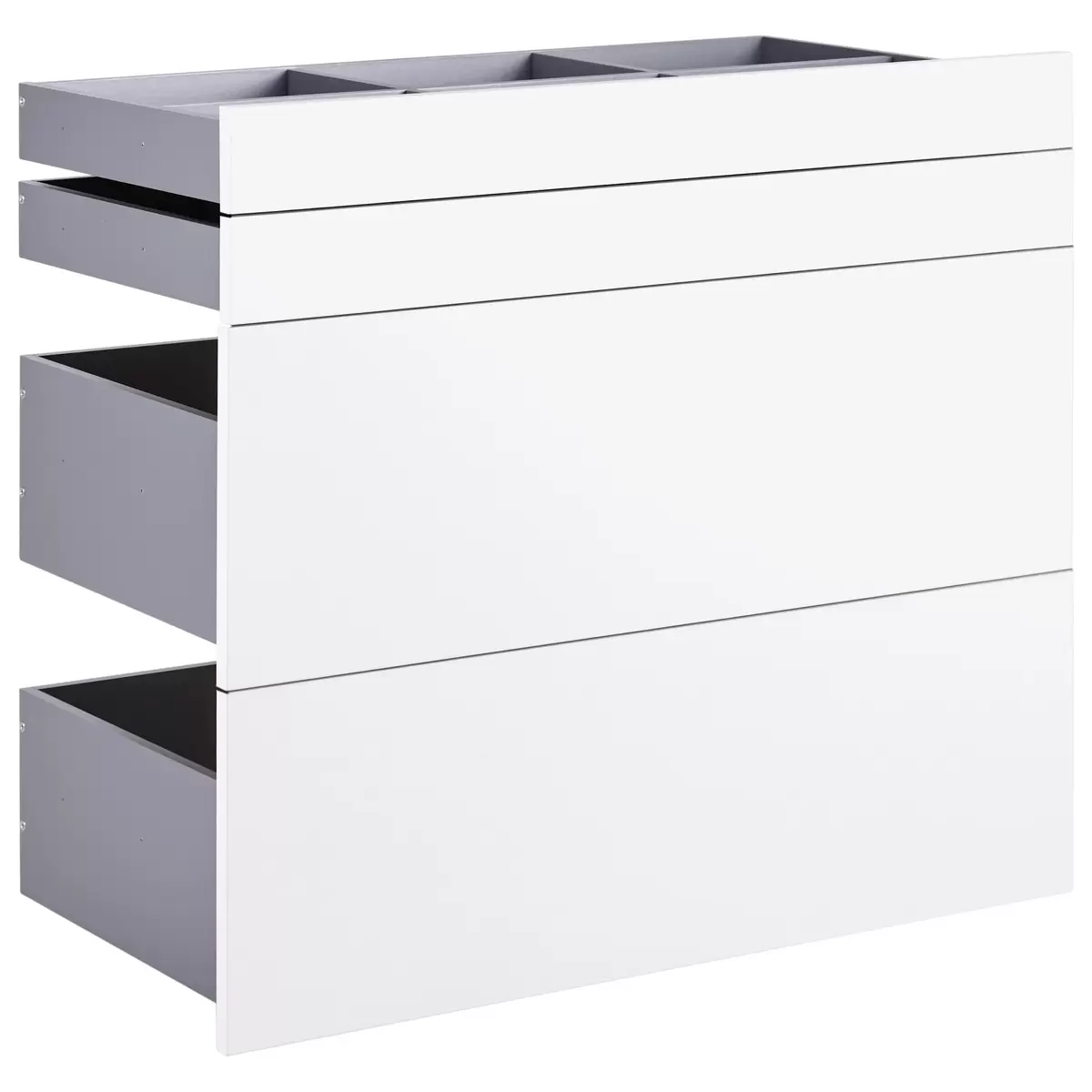 Schubladenset Unit weiss
